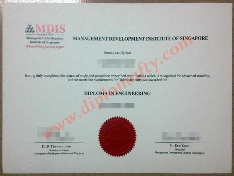 Management Development Institute of Singapore diploma