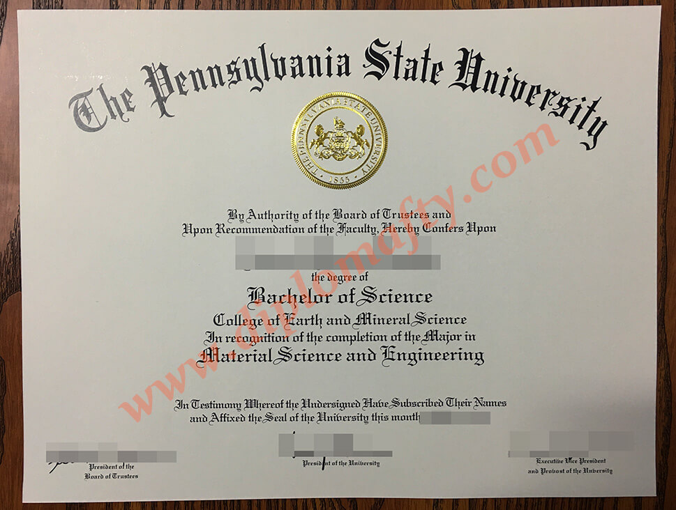 The Pennsylvania State University degree
