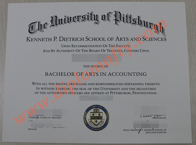 University of Pittsburgh Diploma