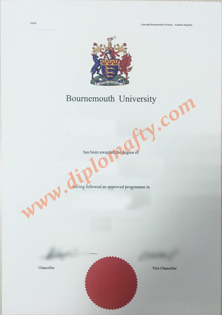 原版伯恩茅斯大学假文凭