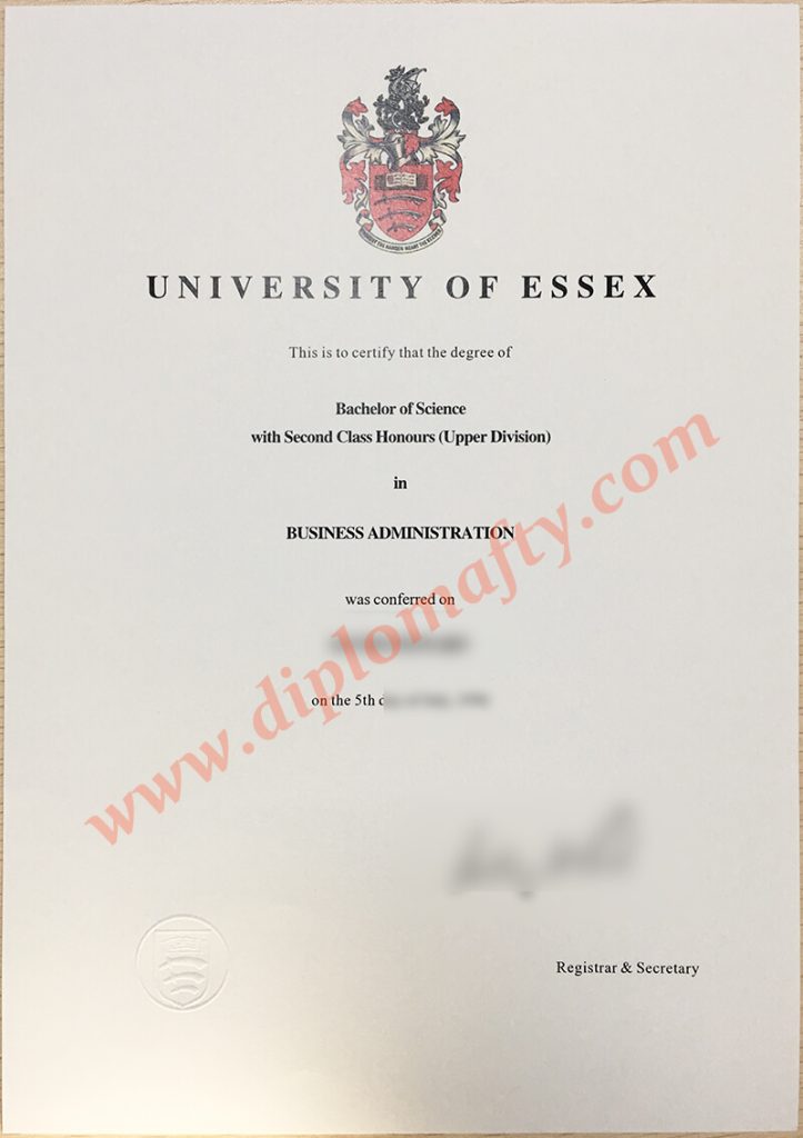 原版埃塞克斯大学假文凭