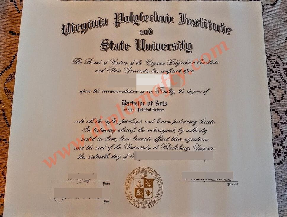 弗吉尼亚理工大学学位证书