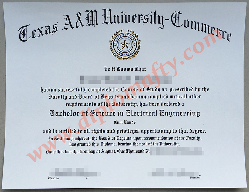 德州农工大学康莫斯分校学位证书