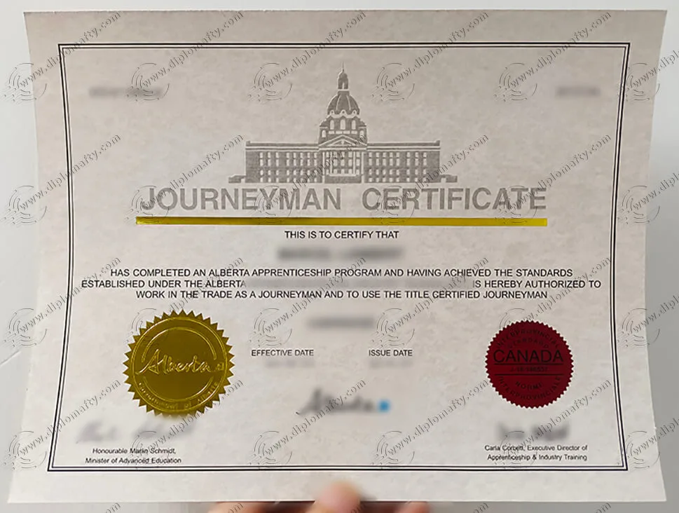 办理Journeyman Certificate证书
