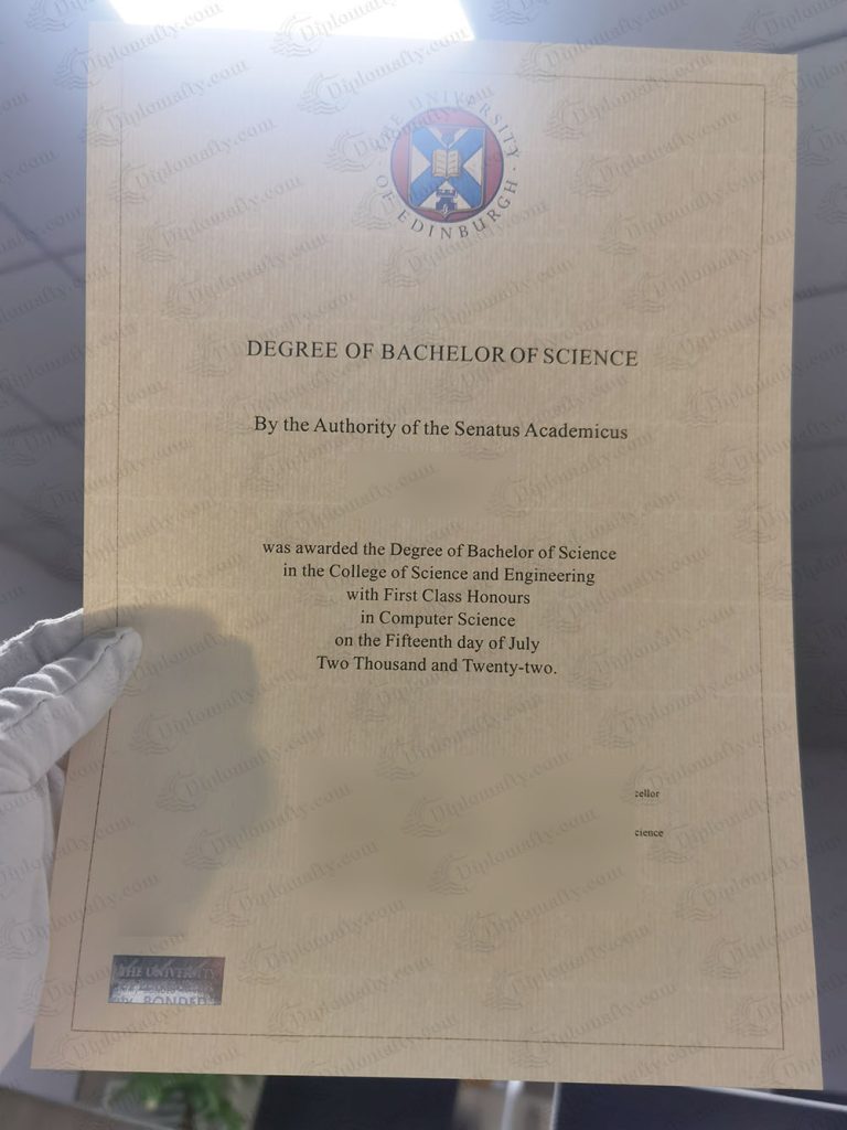 爱丁堡大学毕业证