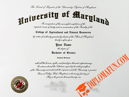 马里兰帕克分校学证