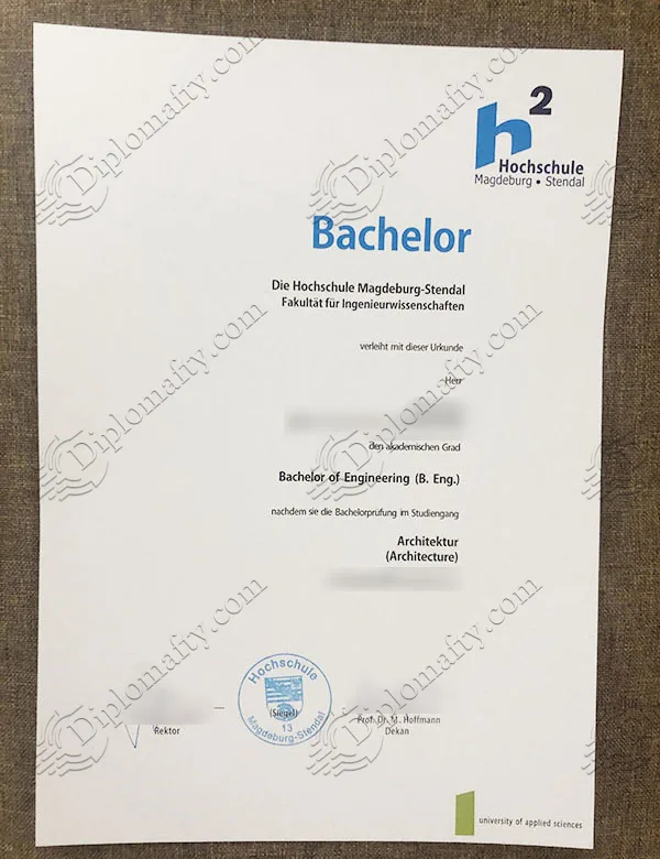 Hochschule Magdeburg-Stendal Diploma