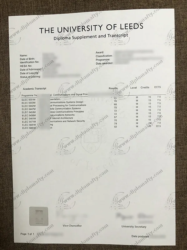 Leeds Transcripts