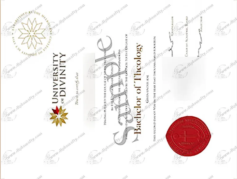 University of Divinity diploma