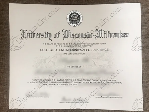 University of Wisconsin-Milwaukee Diploma