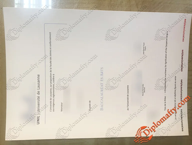 Université de Lausanne Degree