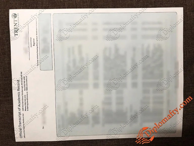 办理特伦特大学成绩单