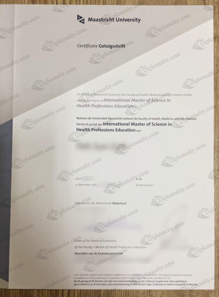 办理马斯特里赫特大学毕业证