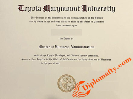 Loyola Marymount University Diploma