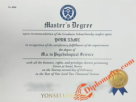 延世大学毕业证
