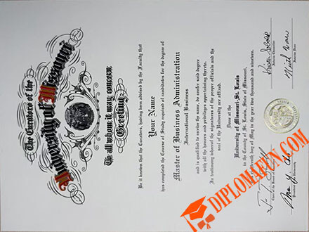 密苏里大学圣路易斯分校文凭