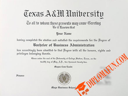 德州农工大学文凭