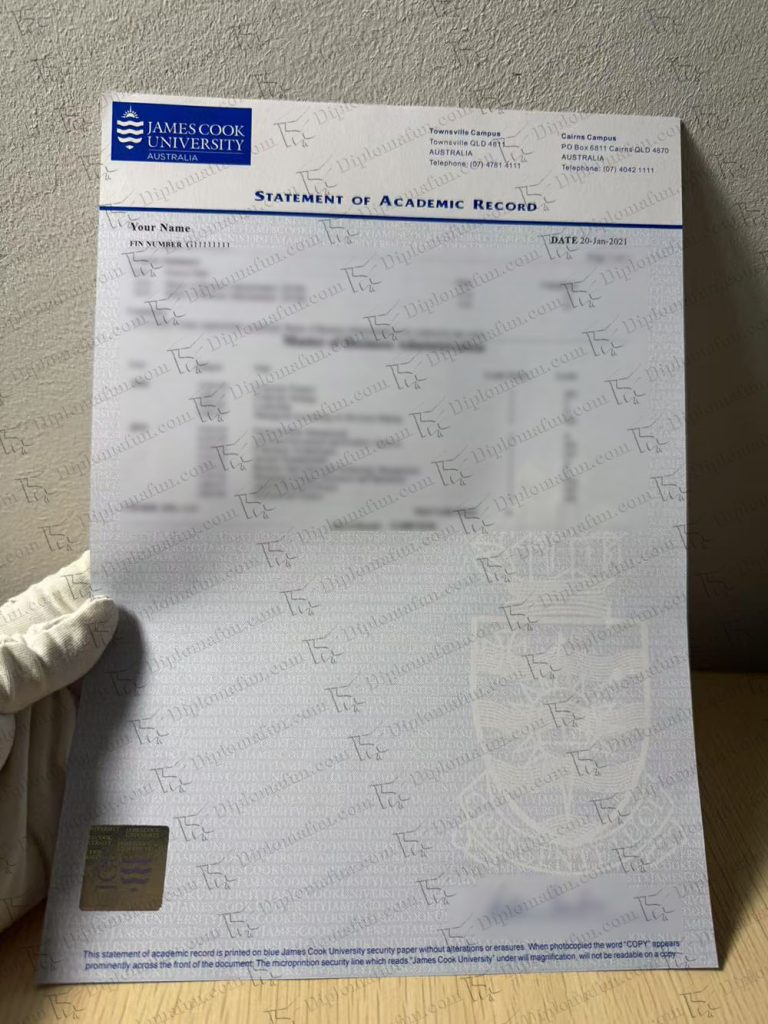 办理JCU官方成绩单 詹姆斯库克大学成绩单购买