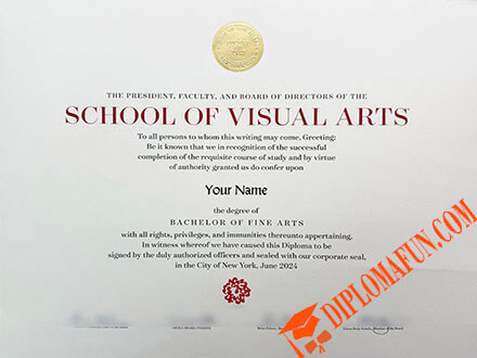 纽约视觉艺术学院文凭