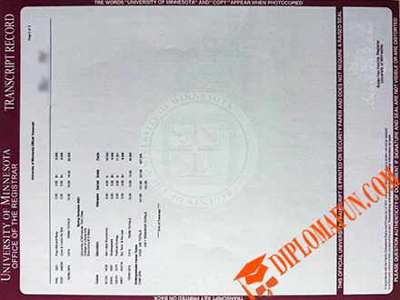 明尼苏达大学成绩单