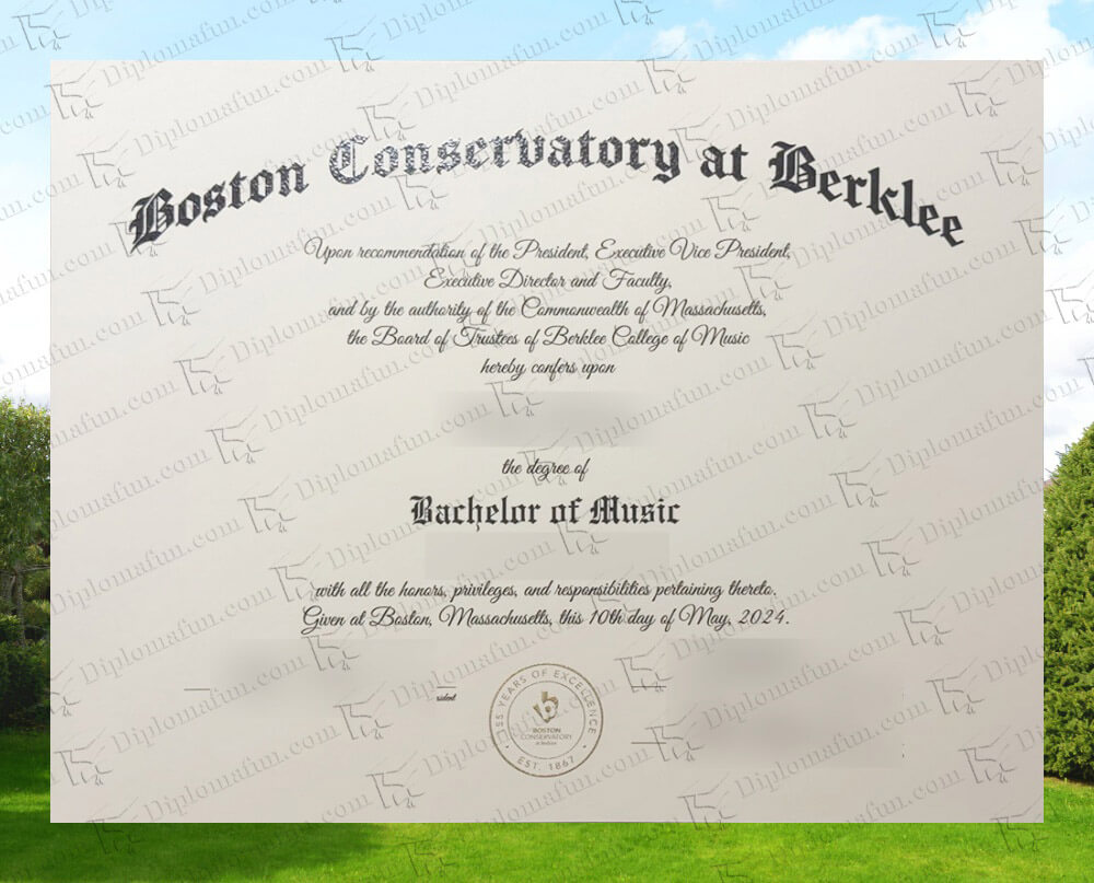 波士顿音乐学院文凭购买 波士顿音乐学院毕业证购买