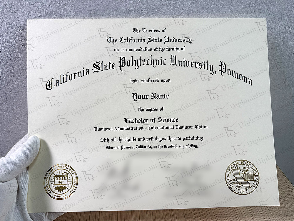 2025年波莫纳分校理学士毕业证 加州州立理工大学波莫纳分校毕业证购买