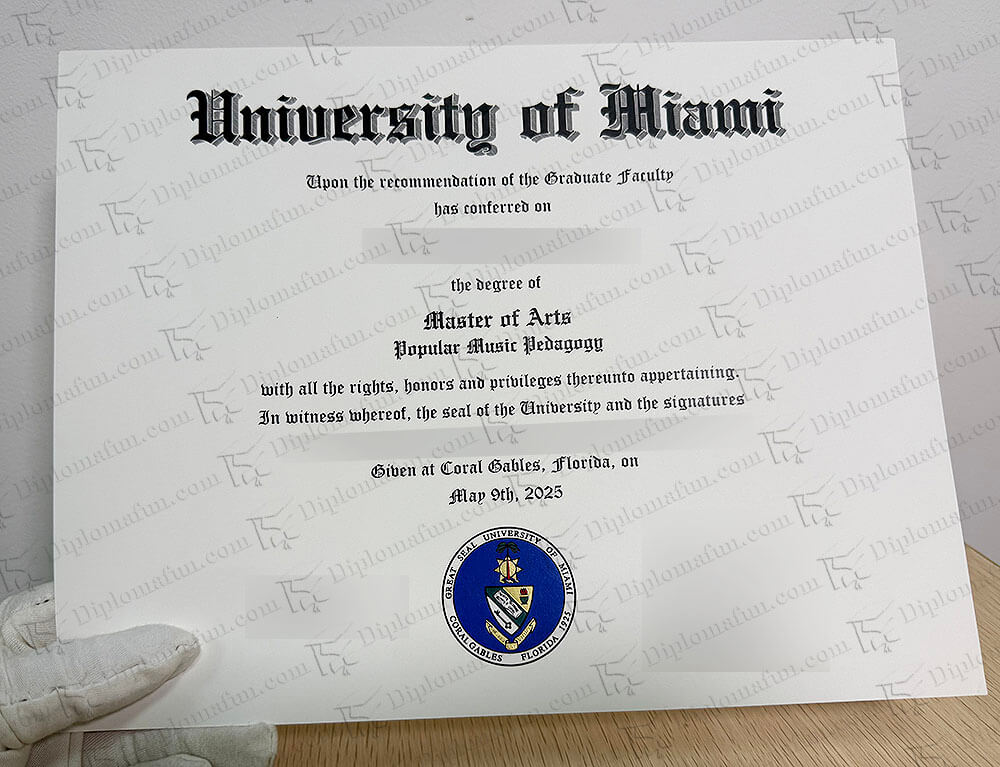 佛罗里达迈阿密大学文凭 迈阿密大学毕业证购买