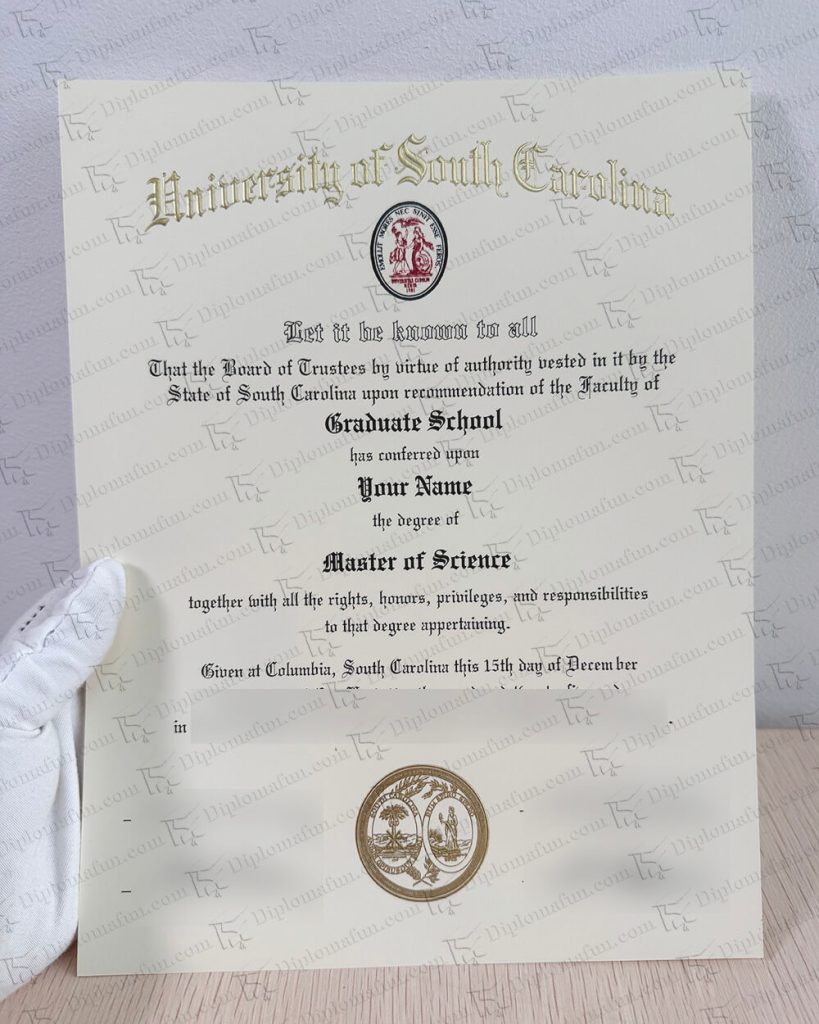 复刻南卡罗来纳大学文凭 南卡罗来纳大学毕业证购买