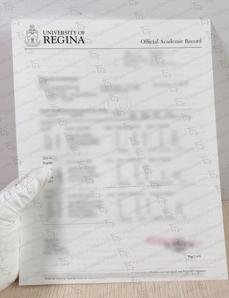Regina transcript 里贾纳大学成绩单购买