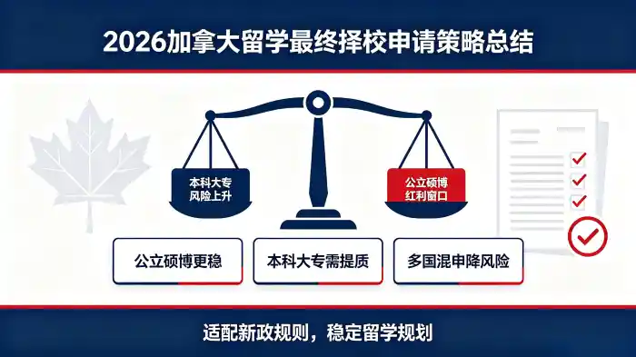 2026 加拿大留学最终择校申请策略总结 2026 加拿大留学最终择校申请策略总结