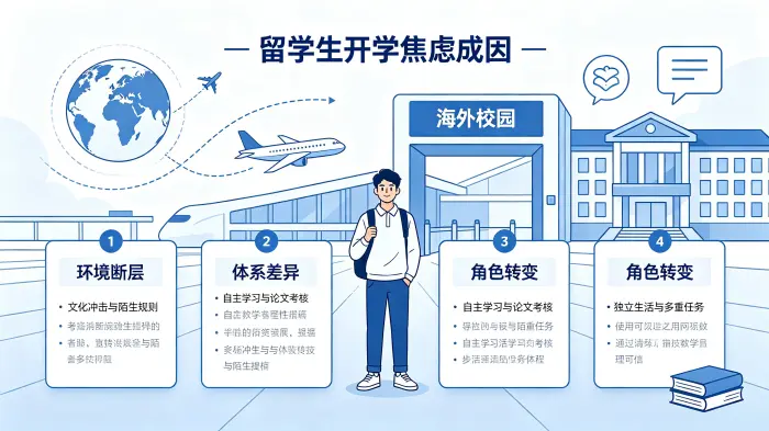 留学生为何会陷入开学焦虑 留学生为何会陷入开学焦虑