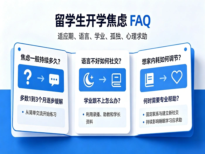 留学生开学焦虑高频 FAQ 留学生开学焦虑高频 FAQ